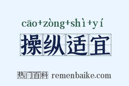 操纵适宜是什么意思的图片